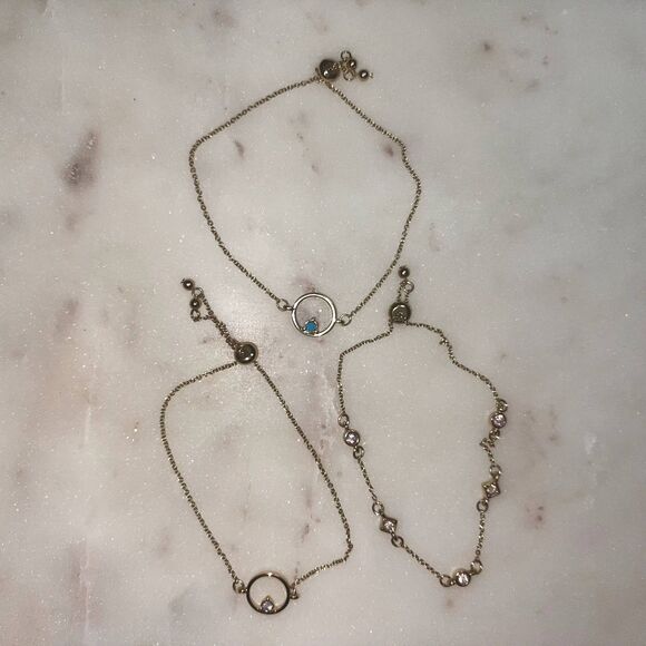 a new day | Three Gold Tone Slider Bracelets - Picture 1 of 4